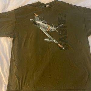 F-86 Sabre Labusch Skywear Military Green Shirt - 2XL
